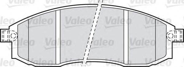 Комплект тормозных колодок, дисковый тормоз VALEO 23317