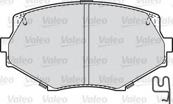 Комплект тормозных колодок, дисковый тормоз VALEO 598836