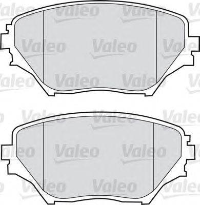 Комплект тормозных колодок, дисковый тормоз VALEO 598536