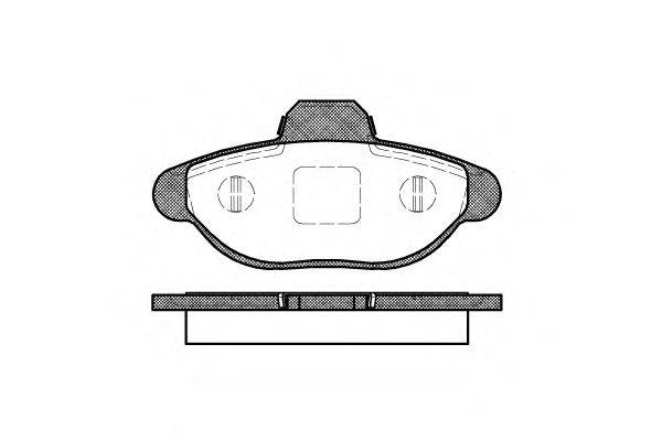 Комплект тормозных колодок, дисковый тормоз WOKING P5143.10