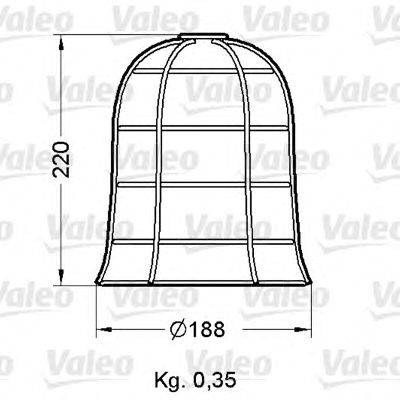 Решетка фонаря указателя поворота VALEO 40036