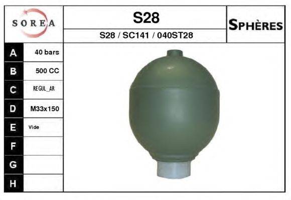 Гидроаккумулятор, подвеска / амортизация CEVAM 40028