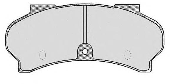 Комплект тормозных колодок, дисковый тормоз REMSA 2602