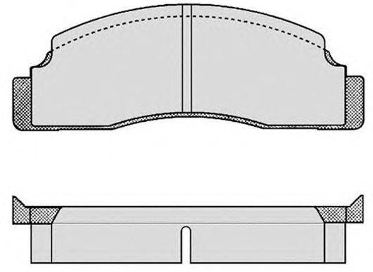 Комплект тормозных колодок, дисковый тормоз RAICAM 153.0