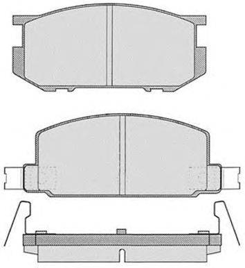 Комплект тормозных колодок, дисковый тормоз RAICAM 230.1