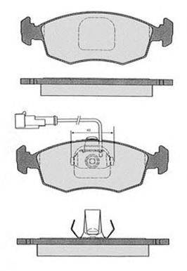 Комплект тормозных колодок, дисковый тормоз RAICAM 318.3