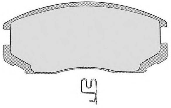 Комплект тормозных колодок, дисковый тормоз MITSUBISHI MR389508