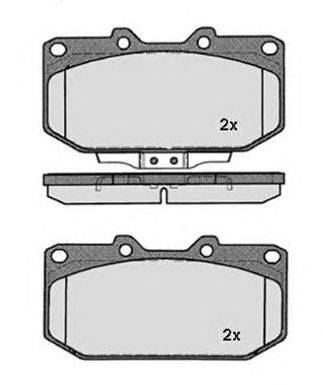Комплект тормозных колодок, дисковый тормоз RAICAM 21308