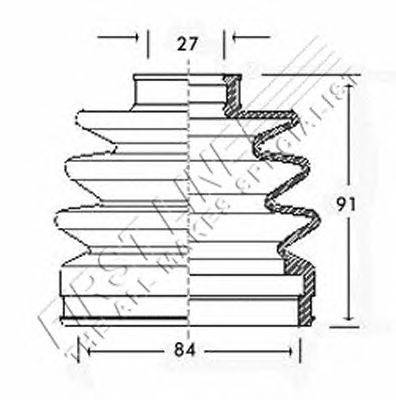 Пыльник, приводной вал FIRST LINE FCB2185