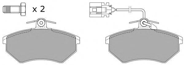 Комплект тормозных колодок, дисковый тормоз FOMOCO 120638