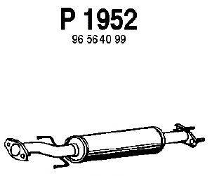 Средний глушитель выхлопных газов FENNO P1952