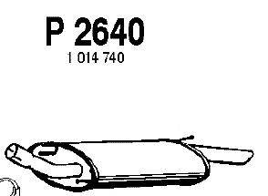 Глушитель выхлопных газов конечный FENNO P2640