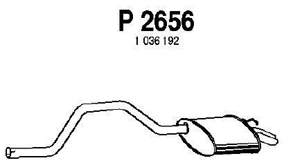 Глушитель выхлопных газов конечный FENNO P2656