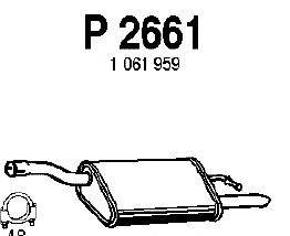Глушитель выхлопных газов конечный FENNO P2661