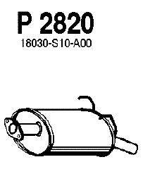 Глушитель выхлопных газов конечный FENNO P2820