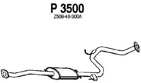 Средний глушитель выхлопных газов FENNO P3500