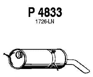 Глушитель выхлопных газов конечный FENNO P4833