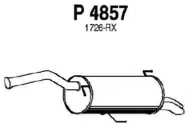 Глушитель выхлопных газов конечный FENNO P4857