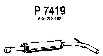 Средний глушитель выхлопных газов FENNO P7419