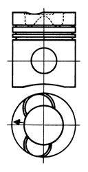 Поршень KOLBENSCHMIDT 127009