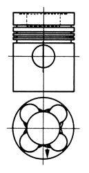 Поршень KOLBENSCHMIDT 92582600