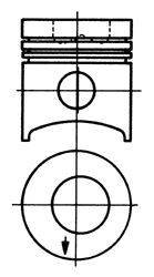 Поршень KOLBENSCHMIDT 93000600