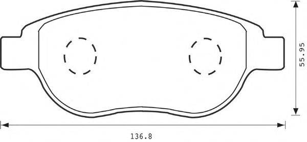 Комплект тормозных колодок, дисковый тормоз STOP 573031S