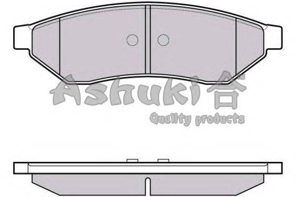 Комплект тормозных колодок, дисковый тормоз ASHUKI 1083-2090