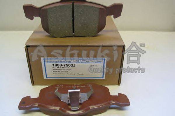 Комплект тормозных колодок, дисковый тормоз ASHUKI 10807503J