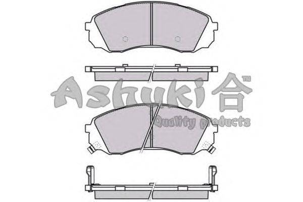 Комплект тормозных колодок, дисковый тормоз ASHUKI I044-10