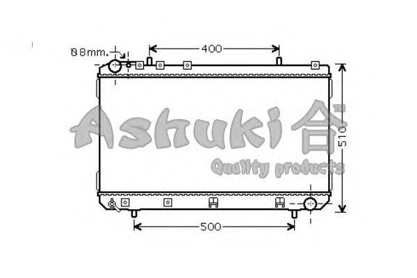 Радиатор, охлаждение двигателя ASHUKI SY550-56