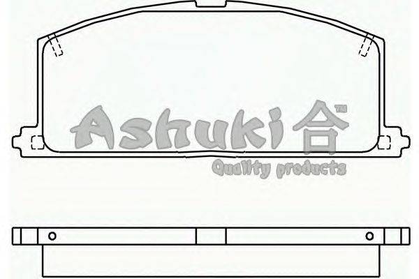 Комплект тормозных колодок, дисковый тормоз ASHUKI T111-01J