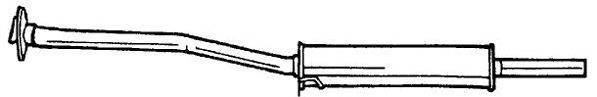 Средний глушитель выхлопных газов SIGAM 22408