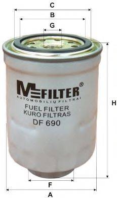 MFILTER (НОМЕР: DF 690) Топливный фильтр