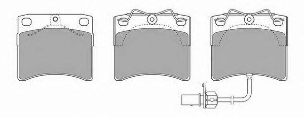 Комплект тормозных колодок, дисковый тормоз SIMER 561.2