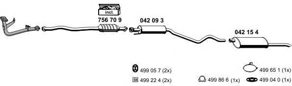 Система выпуска ОГ ERNST 050243