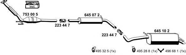 Система выпуска ОГ ERNST 190016