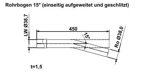 Труба выхлопного газа, универсальная ERNST 461139