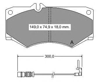 Комплект тормозных колодок, дисковый тормоз VEMA 831981