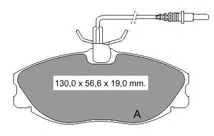 Комплект тормозных колодок, дисковый тормоз VEMA 21886