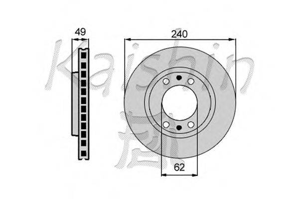 Тормозной диск KAISHIN CBR021