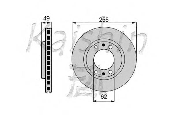 Тормозной диск KAISHIN CBR022