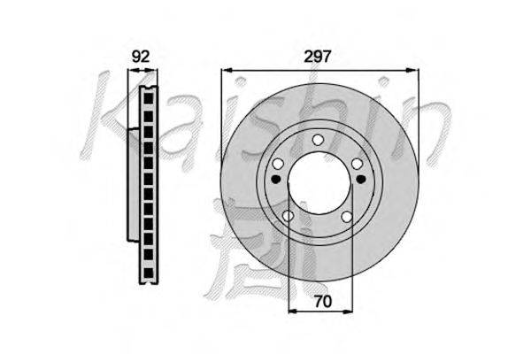Тормозной диск KAISHIN CBR125