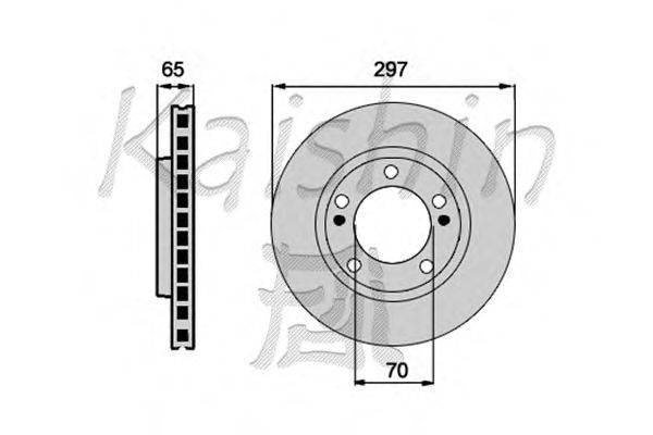 Тормозной диск KAISHIN CBR132