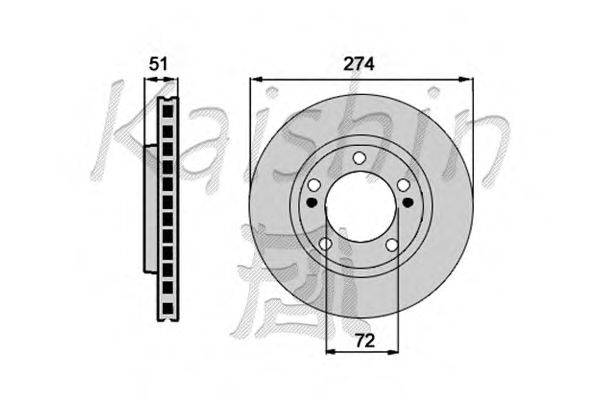 Тормозной диск KAISHIN CBR137