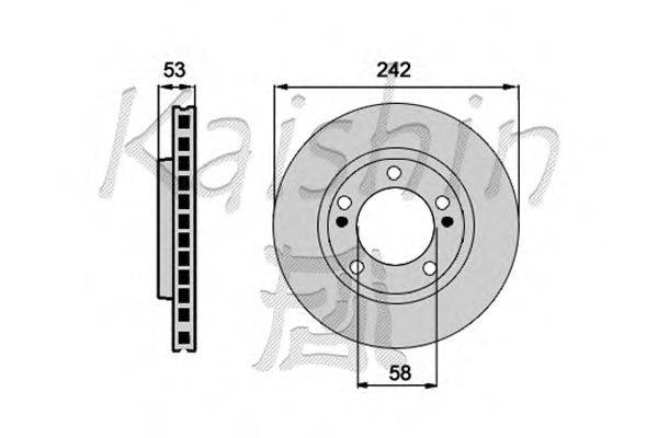 Тормозной диск KAISHIN CBR164