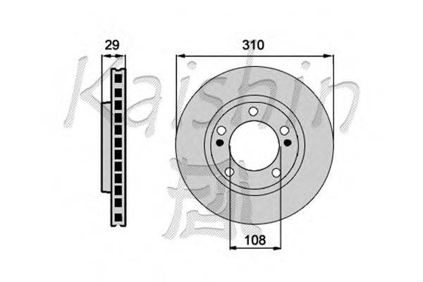 Тормозной диск KAISHIN CBR194