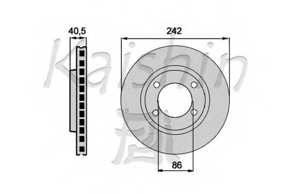 Тормозной диск KAISHIN CBR197