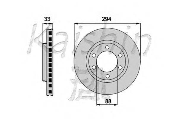 Тормозной диск KAISHIN CBR228
