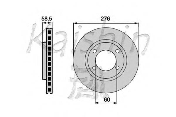 Тормозной диск KAISHIN CBR357